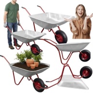 Taczka metalowa ogrodowa lekka ocynkowana 80/120 L – Aga