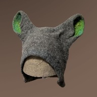 Czapka do sauny dla ręcznie filcowana mysz