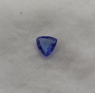 Tanzanit 0,60 ct trylion, piękny