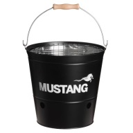 Grill turystyczny przenośny węglowy Party wiadro 32x21 cm czarny - Mustang