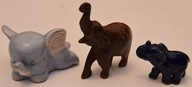 SŁONIE FIGURKI 3 sztuki