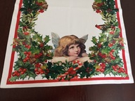 SERWETA - BIEŻNIK BAWEŁNIANY- ŚWIĄTECZNY 145/51 cm. FIRMY ZARA.