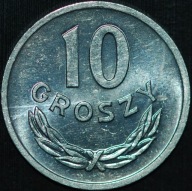 10 groszy 1966 - menniczy egzemplarz