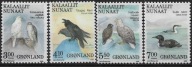 PTAKI Grenlandia 1988 Mi 181-84 ** Rodzime. Jak na skanie. Stan BDB.