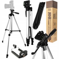 Statyw XTECH PRO 133cm z korbą. Głowica 3D. Do aparatu i telefonu. +Etui.