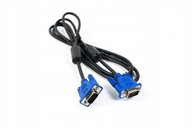 Kabel VGA D-SUB standard 1,8m Czarny ferryt HQ