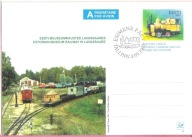 Estonia 2002, cp FDC kolej, lokomotywa, wagon, Muzeum Kolejnictwa