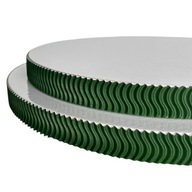 Podkład pod tort STYRODUR BIAŁY 30 cm BOK Karbowany " Zielona Fala 3D”