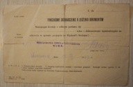 WIECZOROWA SZKOŁA INŻYNIERSKA S.I.M.P. - ZAŚWIADCZENIE, Warszawa 1949 rok