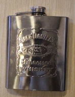 Piersiówka "JACK DANIELS" Old No. 7, Brand, Tennessee, METAL, PUSTA, ŁADNA