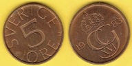Szwecja 5 Ore 1981 r.