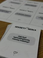 Sekrety Serca - Gra karciana dla RODZICÓW Z DZIEĆMI! Wersja do druku PDF