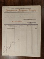 Kraków Spółdzielnia Malarska Rachunek XX lecie międzywojenne