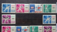 2866-70 A,Igrzyska Olimpijskie INNSBRUCK 1964,cięte,nkas