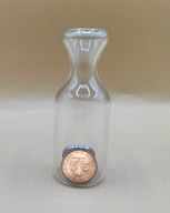 1 Pfennig DWIE monety zamknięte w małej butelce