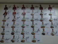 Zdjęcia 10x15 autografy Lechia sezon 2023/24 drugi strój wersja pierwsza