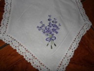 Serwetka do koszyczka z chlebem , lawenda - 43 cm x 45 cm