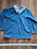Bluza z polaru niebieska bez kieszeni