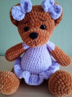 Panna Anielka - miodowy misiu w bladoróżowej sukience