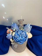 Flower Box Świece Sojowe Wieczny Bukiet Kwiaty Prezent