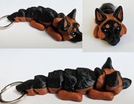 Brelok Pies owczarek niemiecki piesek brelok do kluczy Żówiarnia3D