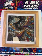 Obraz wykonany metodą haftu diamentowego