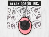 wisiorek sowa kamea gothic gotycki czarna alternative boho grunge BC16