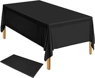 ELECLAND Czarny obrus na stół, 140 x 275 cm