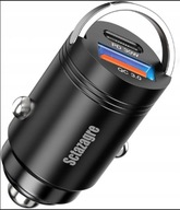 SCTAZAGRE Ładowarka Samochodowa USB + USB-C QC do zapalniczki