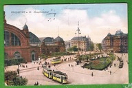 ## STARE DWORCE KOLWJOWE , POCIĄGI, WIADUKTY ,TORY, do 1945r ##FRANKFURT/M