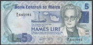 Malta 5 Lirów 1967