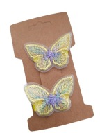 Pierwsza spinka mini spinki do włosów spineczki motylek motylki chrzest