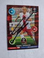 Karta panini autograf Kamil Grosicki Road to Euro 2016