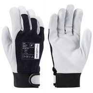 Rękawice Robocze Wzmacniane Skórą Zapinane na Rzep