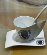 FILIŻANKA DO KAWY Z ŁYŻECZKĄ MUZEUM HISTORYCZNE MIASTA KRAKOWA KRAKÓW