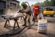 PIASEK KWARCOWY SUSZONY DO PIASKOWANIA ŚCIERNIWO 0,1-0,8 mm 20 kg