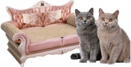 STYLOWY DRAPAK dla kotów TEKTUROWY LEGOWISKO KANAPA WYTRZYMAŁY niski