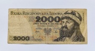 2000 ZŁOTYCH 1979 seria AU 812...