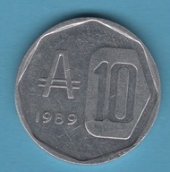 Argentyna 10 australi, 1989
