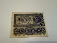 10 koron Austria / Austro-Węgry 1922 P#75 XF