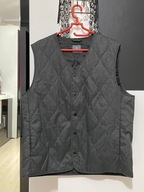 T Kamizelka Tu Man pikowana ciemny popiel ocieplana 2 kieszenie melanż L