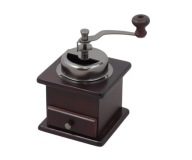 MŁYNEK RĘCZNY KLASYCZNY DO KAWY PRZYPRAW PIEPRZU RETRO Z SZUFLADĄ REGULACJA