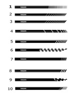 naklejki sportowe pasy volvo c30