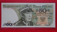 50 zł 1988 ,seria KF 0065813,stan I,niski numer