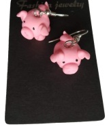 KOLCZYKI Z MODELINY ŚWINKA PIGGI PIGS SWINKA ZOO