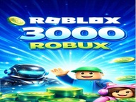 Roblox 3000 Robux | Szybka realizacja | Doładowanie na twoje konto