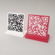 Stojak z kodem QR Personalizowana tabliczka Druk 3D