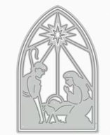 Wykrojnik do papieru scrapbookingu - stajenka święta Rodzina żłóbek szopka