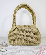 HANDMADE Torebka damska z uchwytem do ręki lub na przedramię mała elegancka