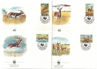 7-FDC-DF22-Zambia, WWF 1997-Antylopy,1987r